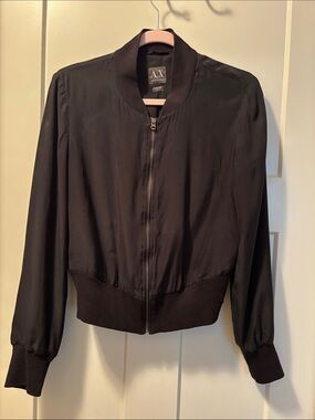 A/X Armani Exchange Black Women's Bomber Jacket